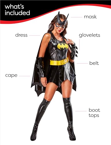 Batgirl Adult Costume Glovelettes Details