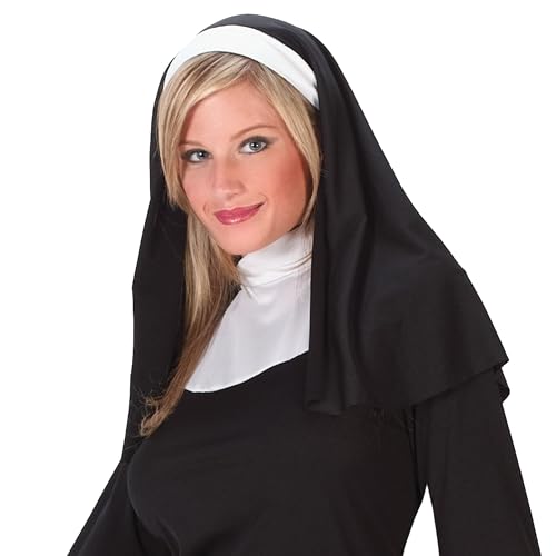 Side view of the Women Naughty Nun Halloween Costume