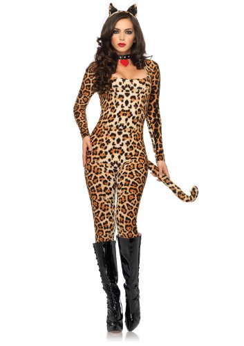 Women's Cougar Catsuit With Tail